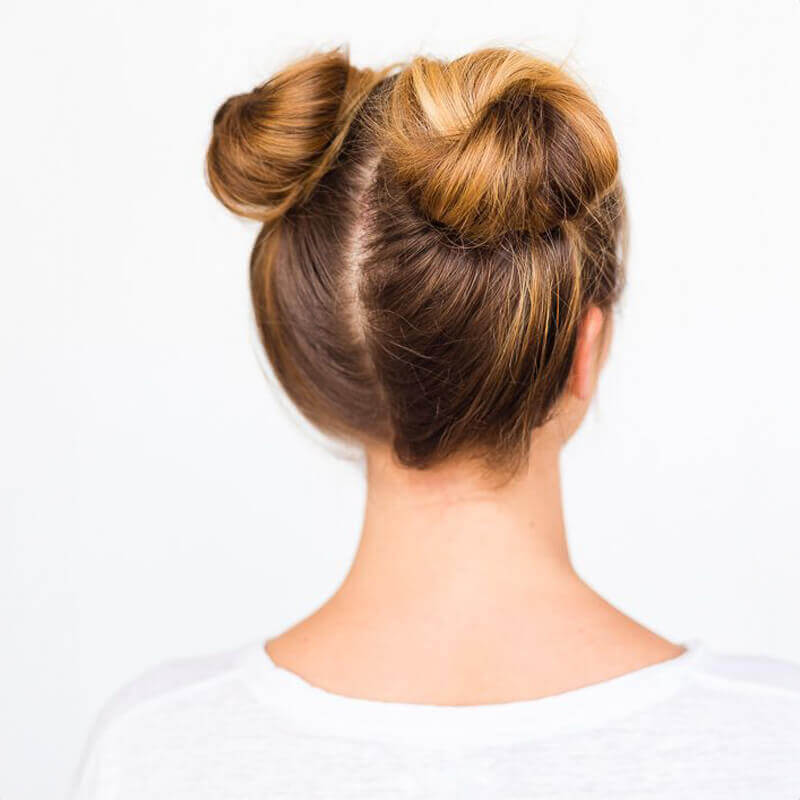 Space Buns With Blonde Highlights Space Buns With Blonde Highlights — Cute Winter Hairstyles