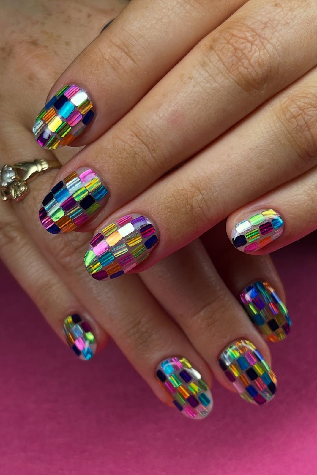 Solid Black and Star Decal Contrast Nails — New Years Acrylic Nails 2027