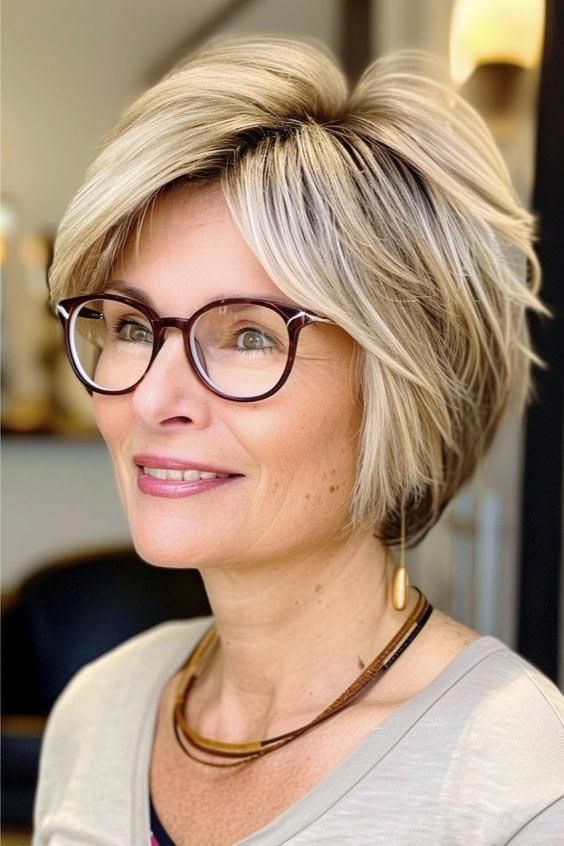Chin Length Bob With Blunt Bangs Chin Length Bob With Blunt Bangs — Winter Haircuts for Women Over 70