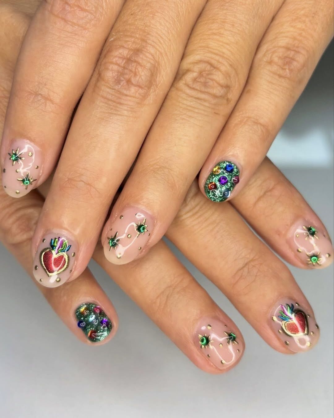 Visible Visual Idea Visible Visual Idea — Short Christmas Coffin Nails 2026