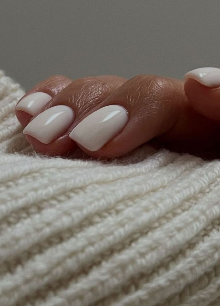 Classic French Tips Visual Idea Classic French Tips Visual Idea — Old Money Winter Nails