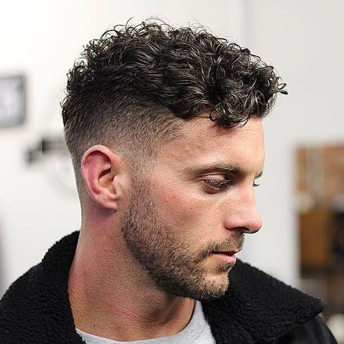 Textured Crop With Natural Curls — Winter Hairstyles for Men