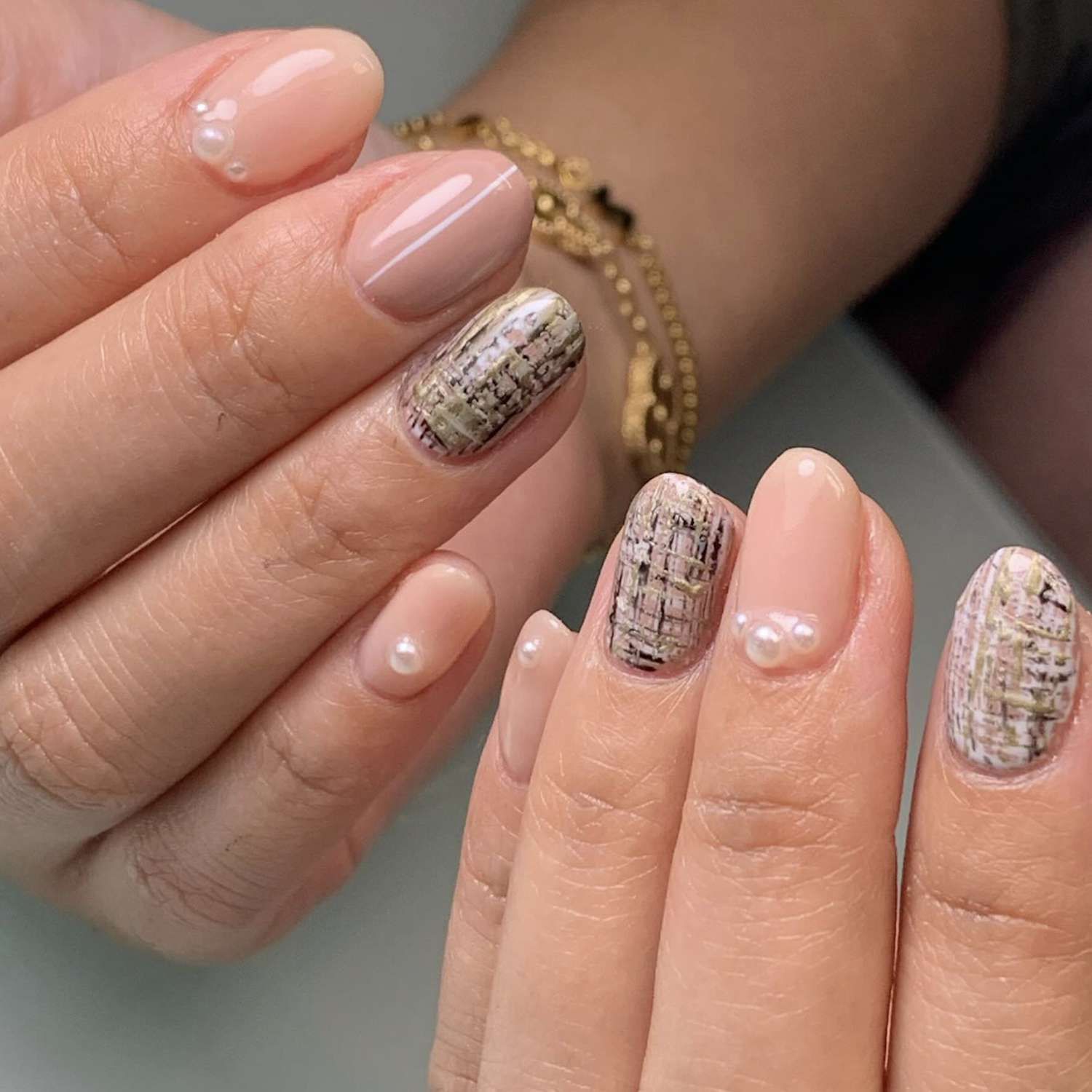 Modern Brown French Square Nails — Winter Nails for Teens
