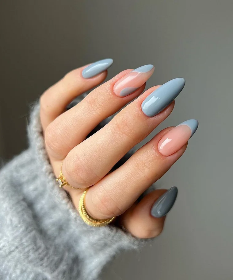 Abstract Color Block Design Visual Idea Abstract Color Block Design Visual Idea — Winter Gel Nail Colors