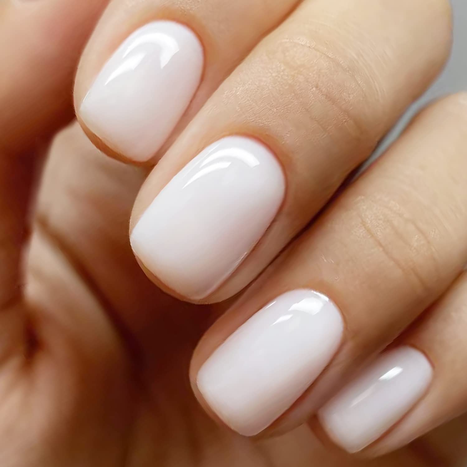 Sheer Milky White with Pinkish-Beige Undertone Sheer Milky White with Pinkish-Beige Undertone — Milky White Nails