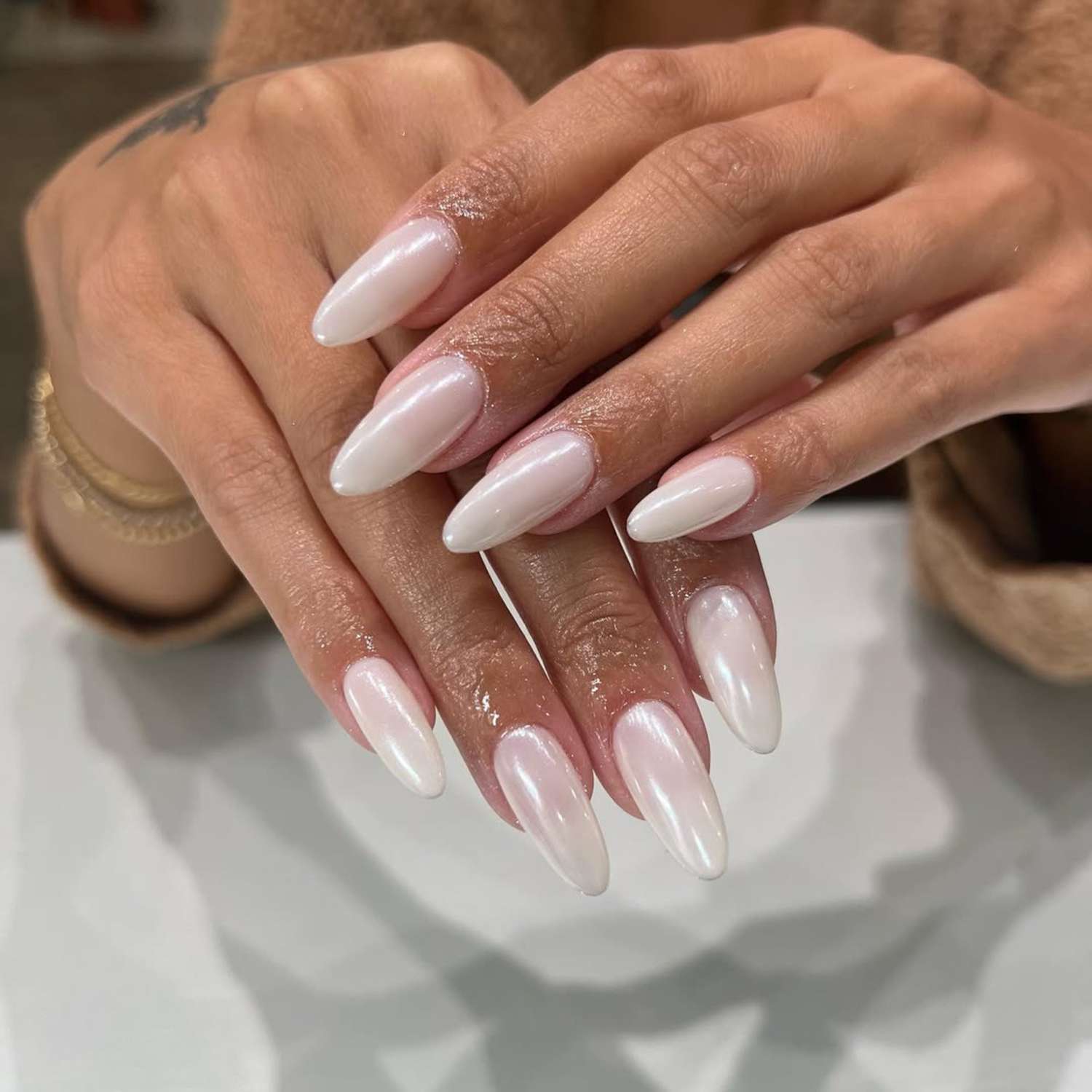 Sheer Pink Classic French Nails Sheer Pink Classic French Nails — New Years Nail Colors 2027