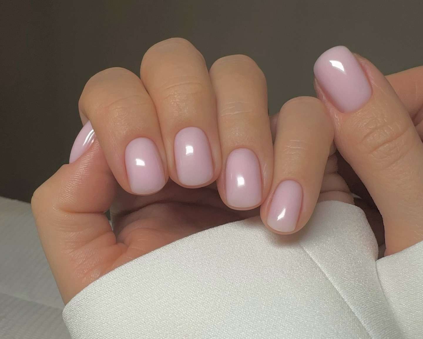 Glossy With Pearlescent Sheen Visual Idea Glossy With Pearlescent Sheen Visual Idea — Old Money Winter Nails