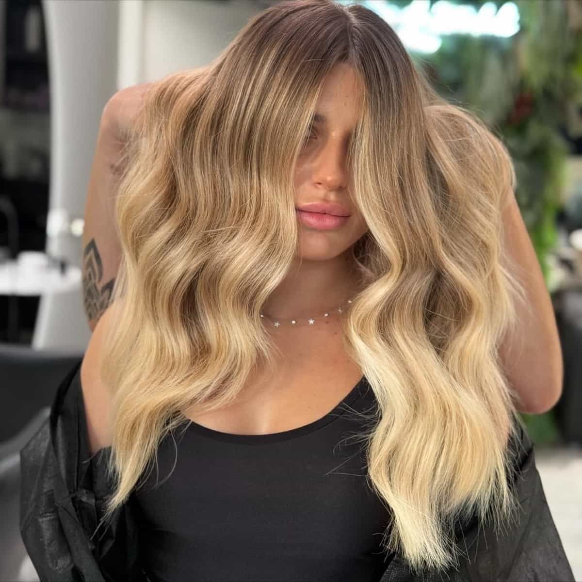 Front View Visual Idea Front View Visual Idea — Lowlights for Blonde Hair