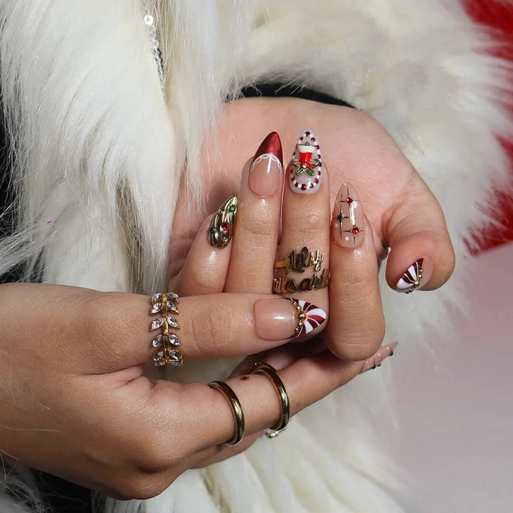 Glossy Glitter Accents Visual Idea Glossy Glitter Accents Visual Idea — New Years Nail Designs 2027