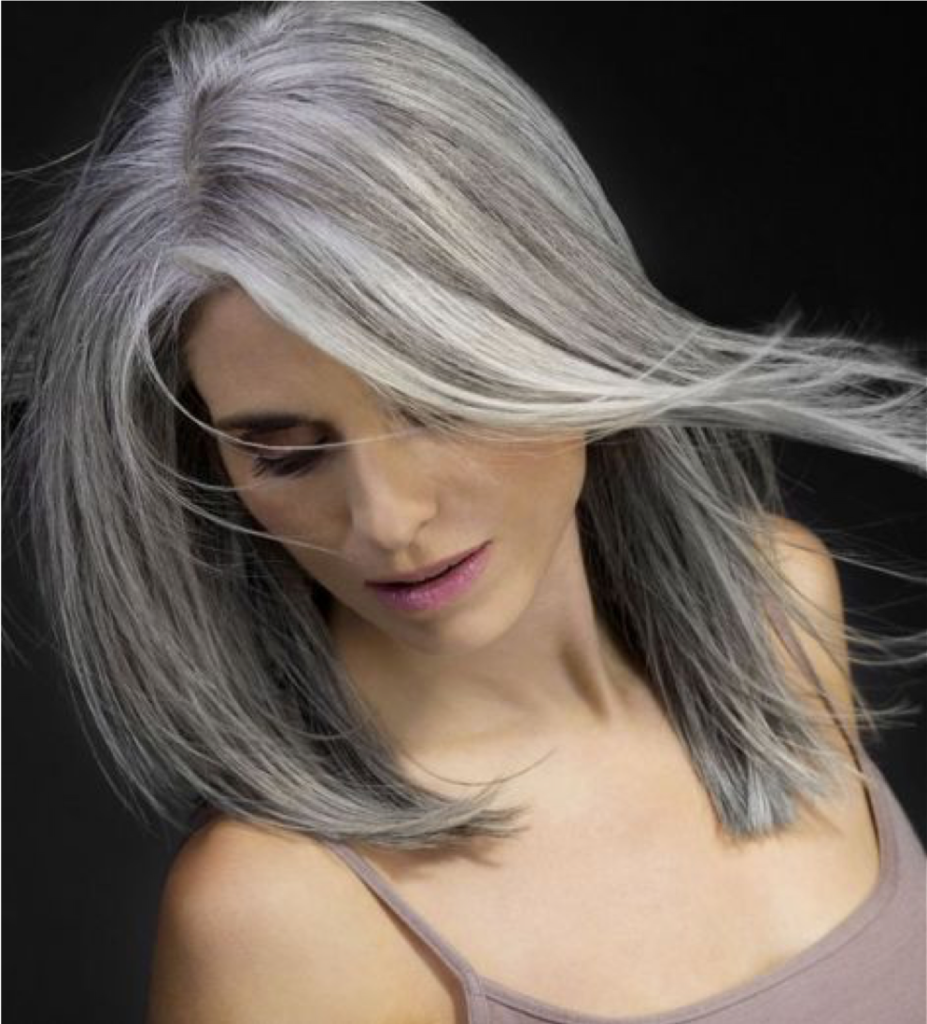 Flowing Collarbone Long Bob Flowing Collarbone Long Bob — Winter Haircuts for Gray Hair