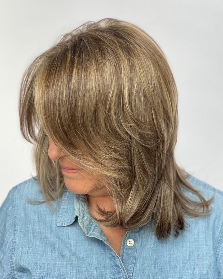 Layered Shag Visual Idea — Medium Length Winter Haircuts
