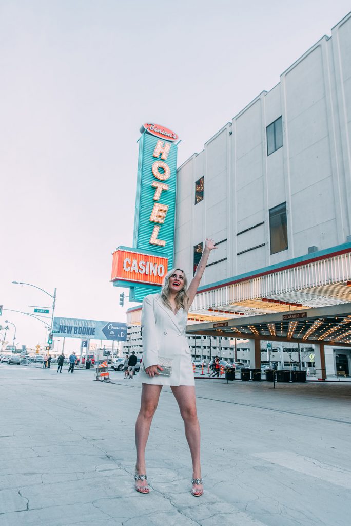 White Blazer Dress for a Night Out Statement — Las Vegas Winter Outfits