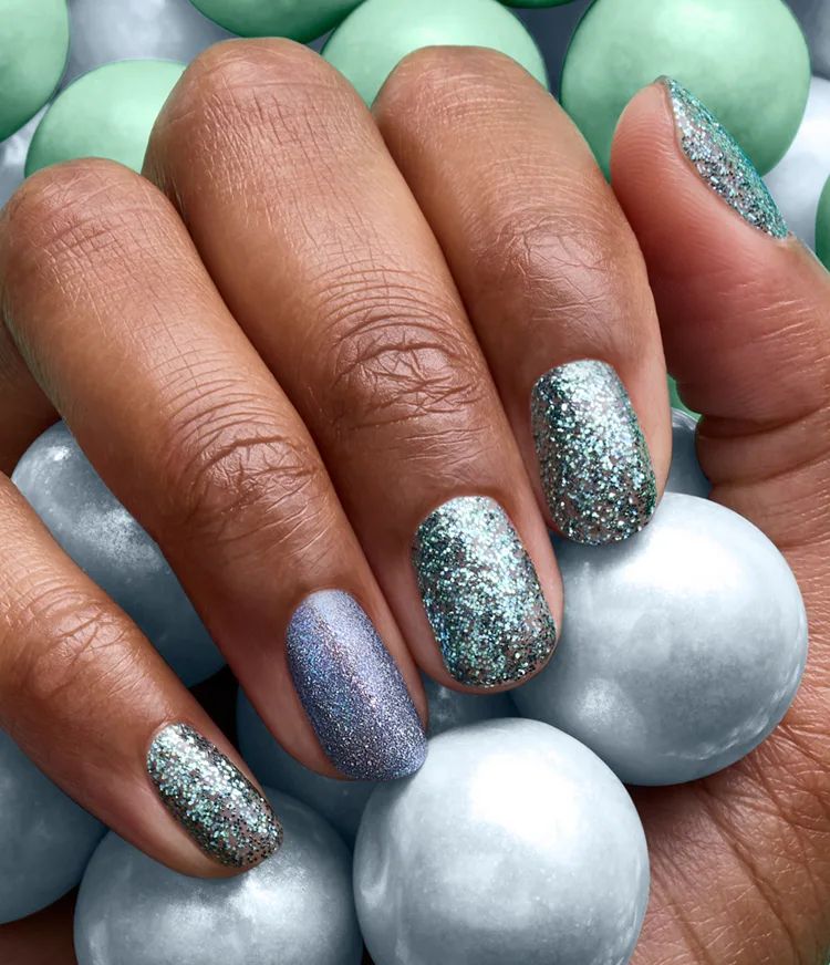 Dense Glitter Visual Idea — Holiday Nail Colors 2026