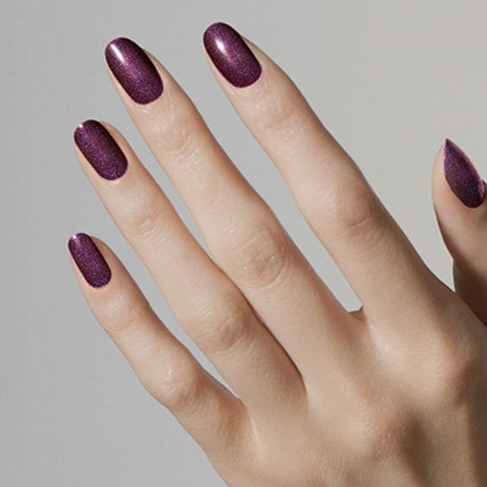 Deep Shimmering Purple Nails Deep Shimmering Purple Nails — Winter Work Nails