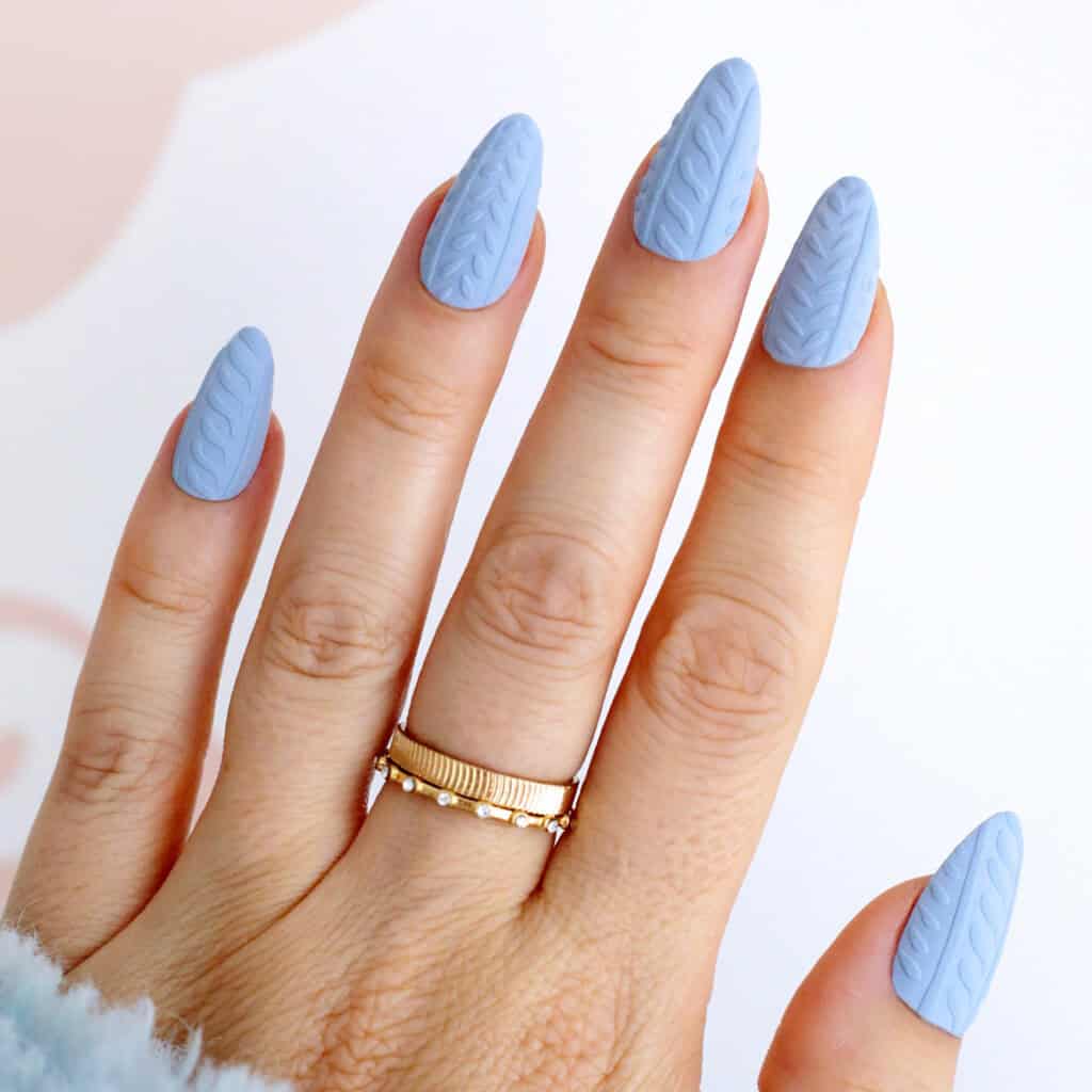 Cable Knit Texture Visual Idea Cable Knit Texture Visual Idea — Aesthetic Winter Nails
