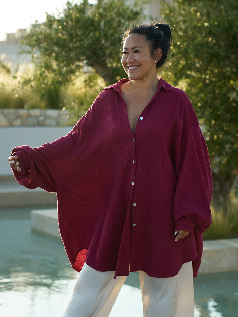 Casual Resort Outfit Idea Casual Resort Outfit Idea — Burgundy Outfits
