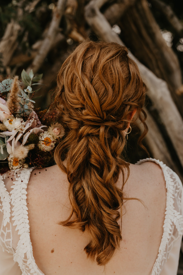 Auburn Intricate Braided Detail Auburn Intricate Braided Detail — Winter Half Up Half Down Hairstyles