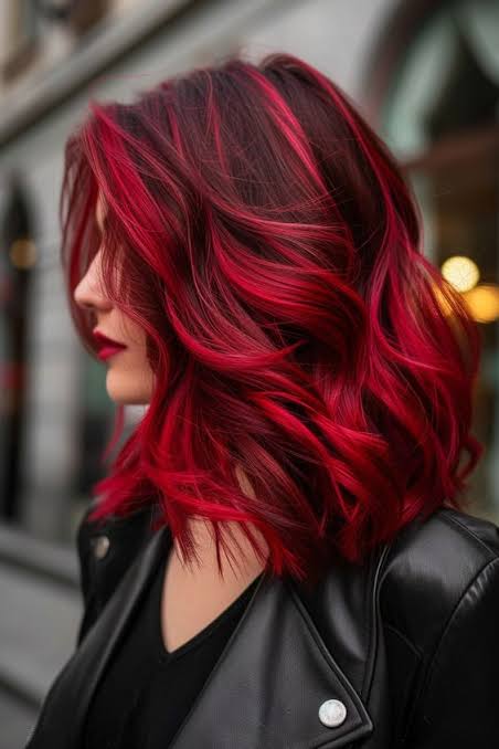 Fiery Red with Pink and Orange Undertones Fiery Red with Pink and Orange Undertones — Winter Hair Colors for Redheads