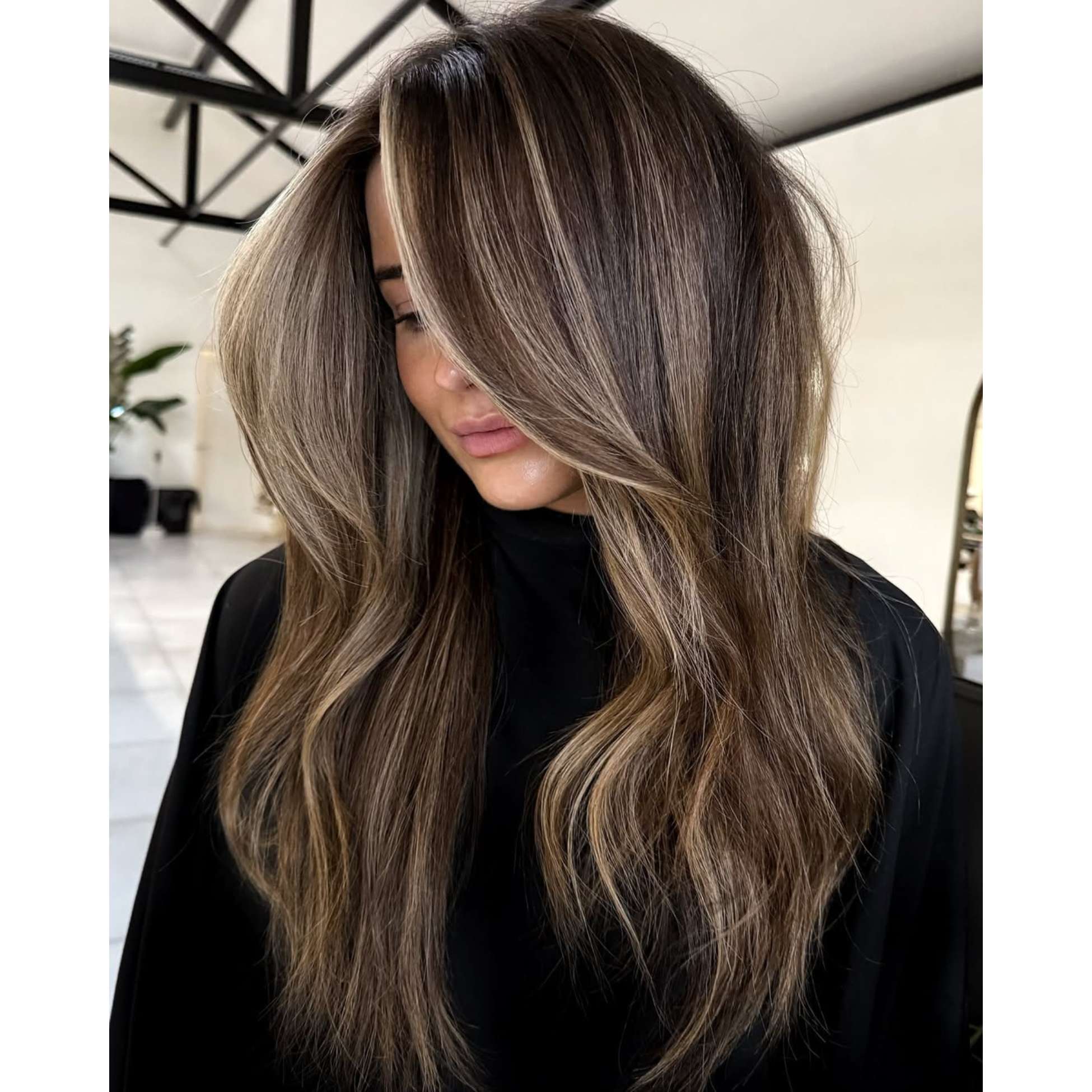 High Contrast Dark Brown with Ash Blonde High Contrast Dark Brown with Ash Blonde — Blonde to Brunette Hair