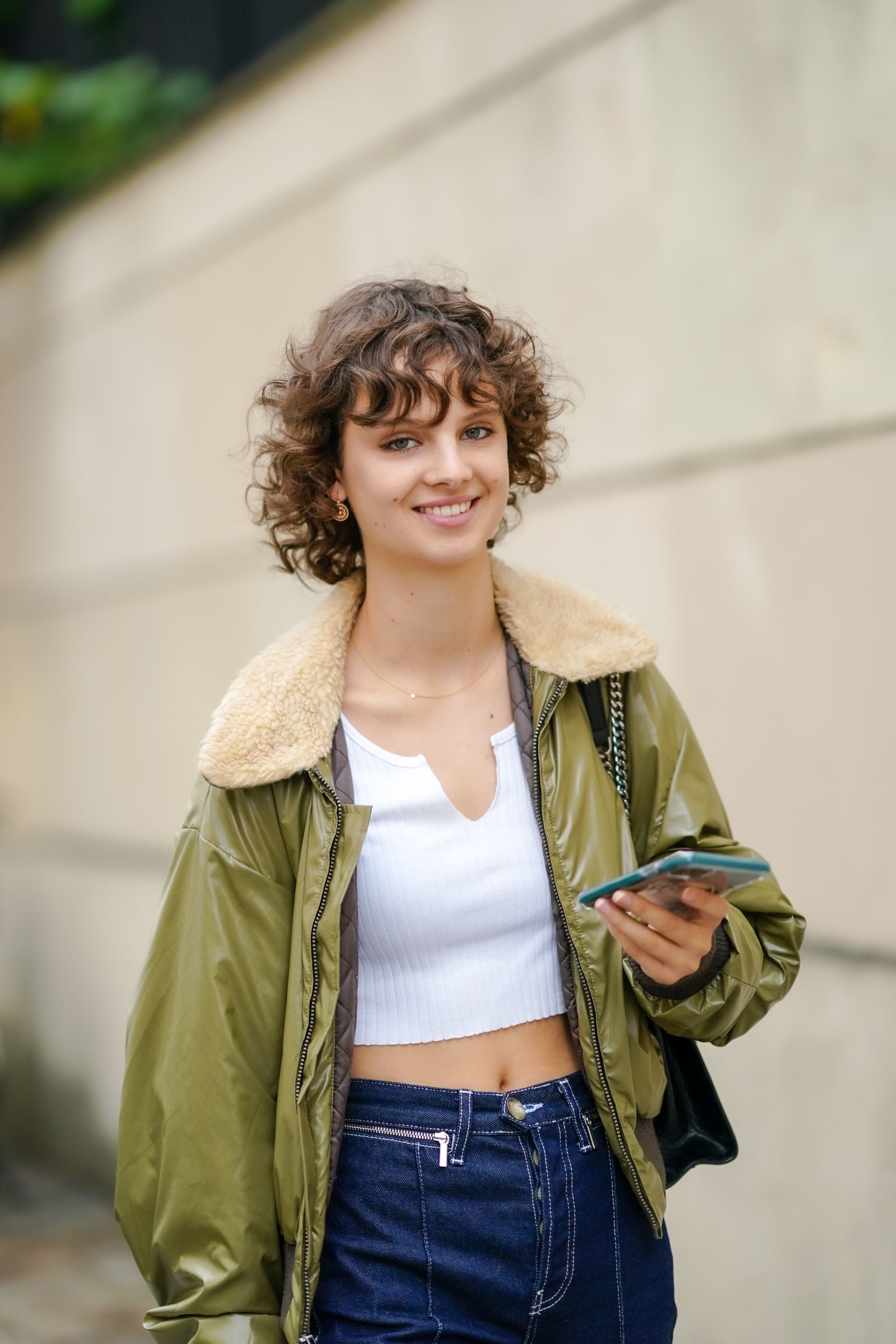 Short Shag With Curtain Bangs Short Shag With Curtain Bangs — Winter Haircuts for Curly Hair