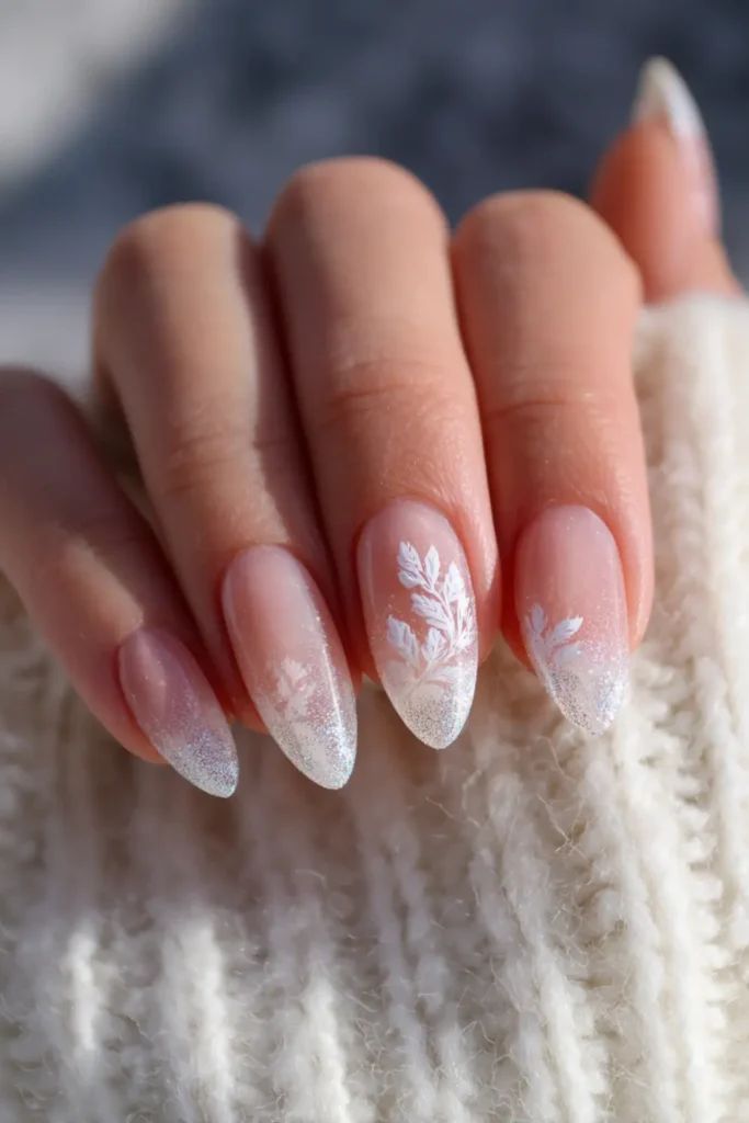 Winter Visual Idea Winter Visual Idea — Minimalist Christmas Nails 2026