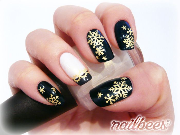 Visible Visual Idea Visible Visual Idea — Winter Gold Nails