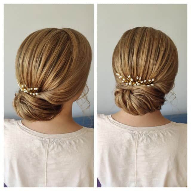 Light Brown With Subtle Highlights Visual Idea — Winter Bun Hairstyles
