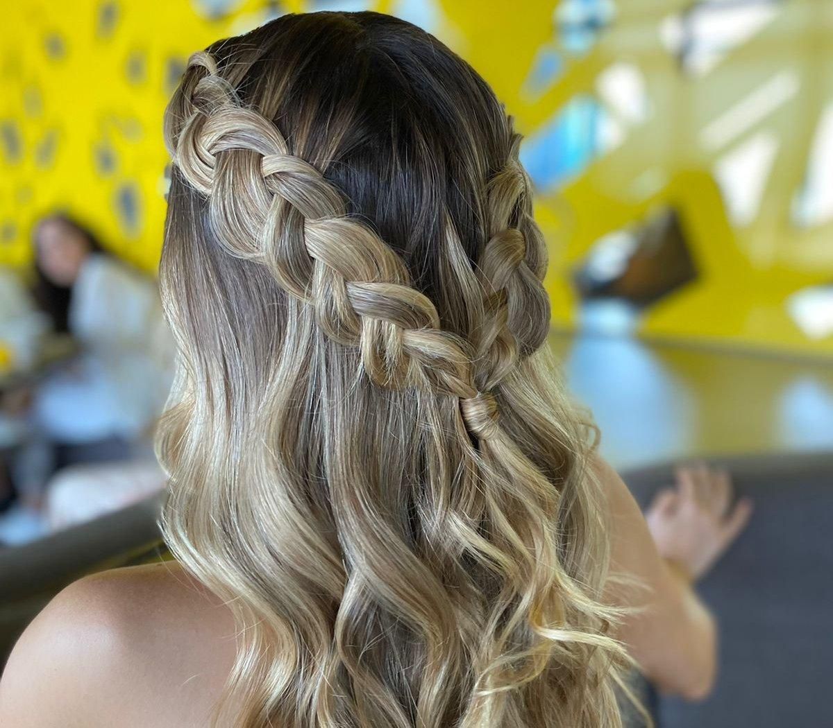 Ash Blonde Dutch Braids with Loose Waves Ash Blonde Dutch Braids with Loose Waves — Winter Twist Hairstyles