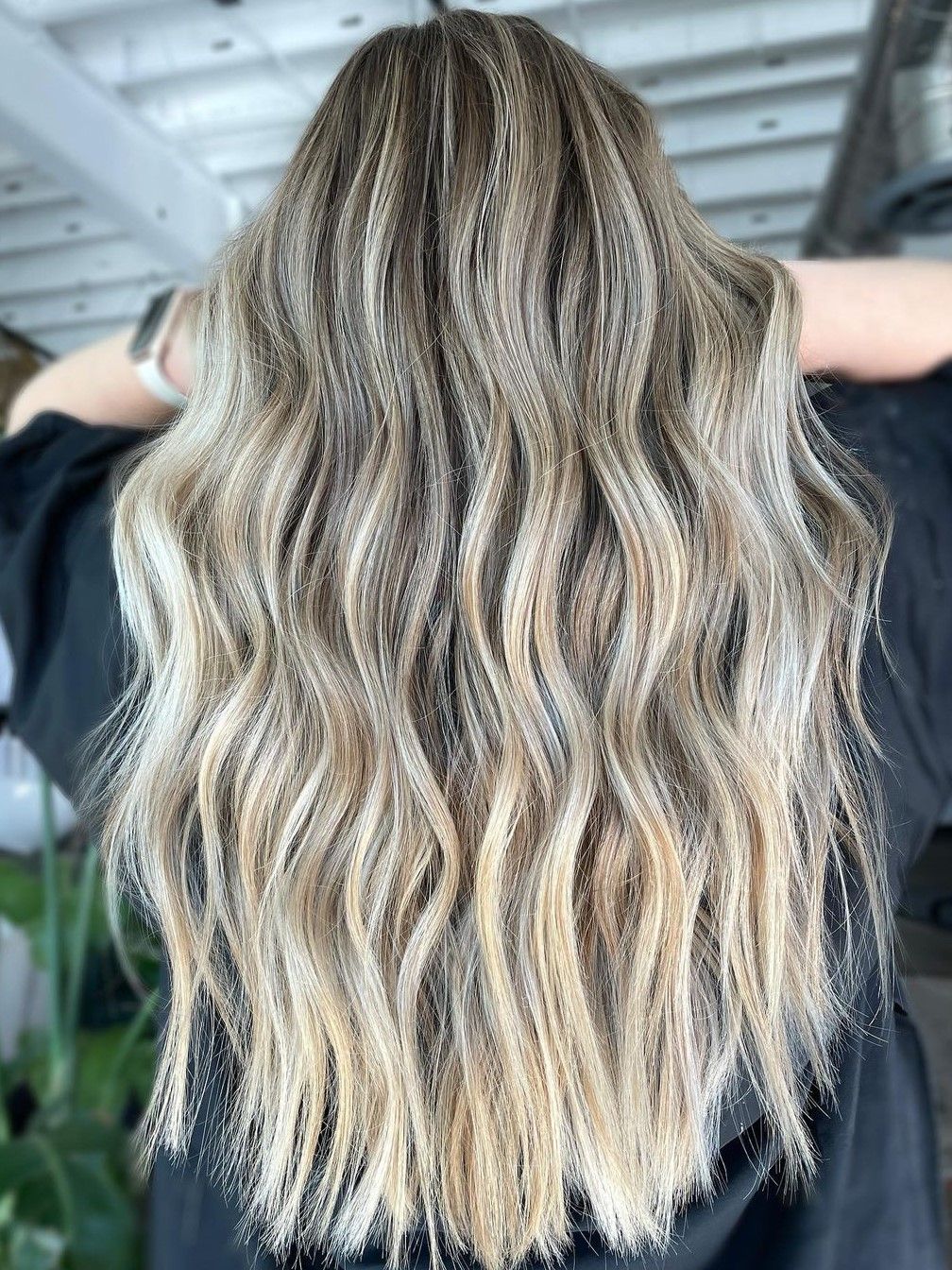 Long Visual Idea Long Visual Idea — Lowlights for Blonde Hair