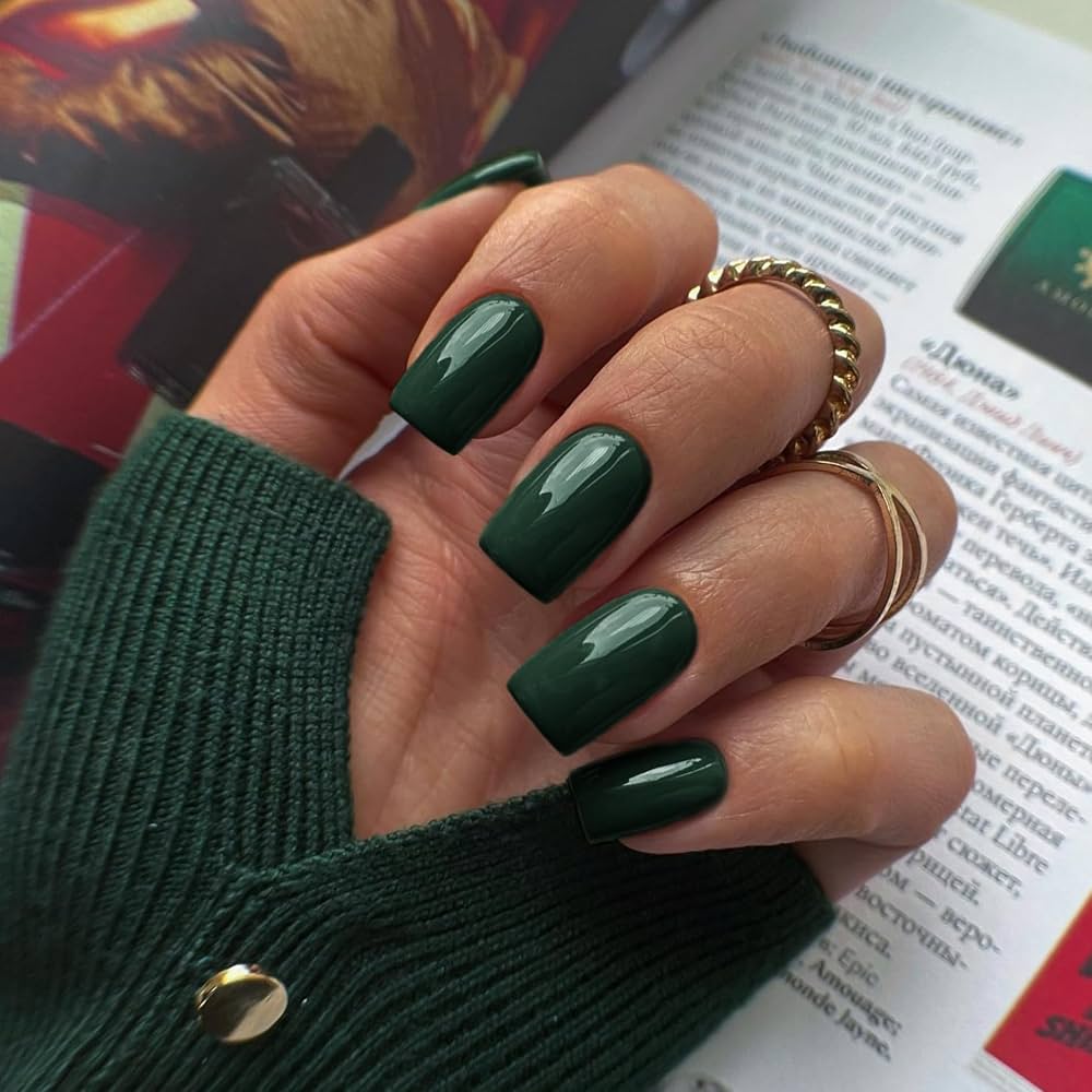None Visual Idea None Visual Idea — Emerald Green Nails