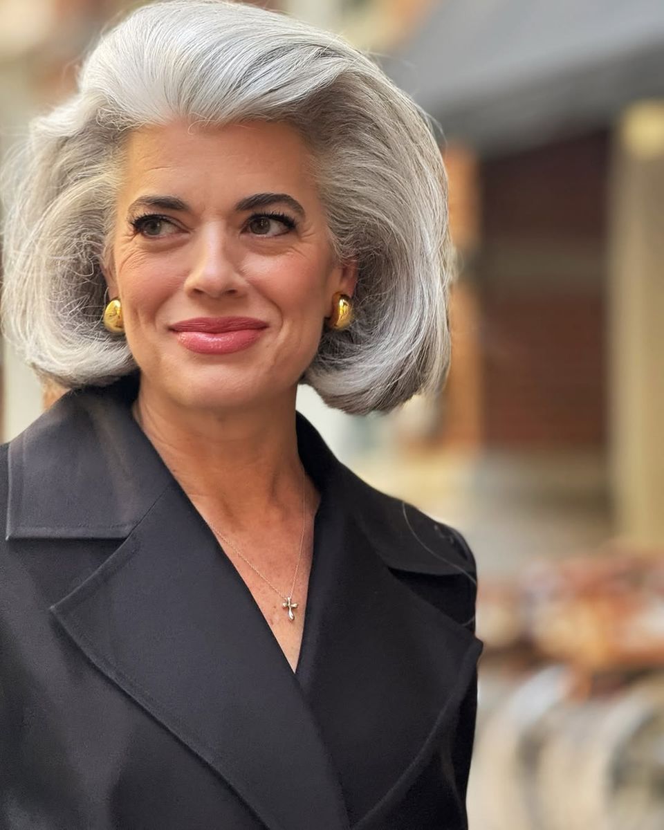 Stacked Silver Bob Stacked Silver Bob — Winter Hairstyles for Gray Hair