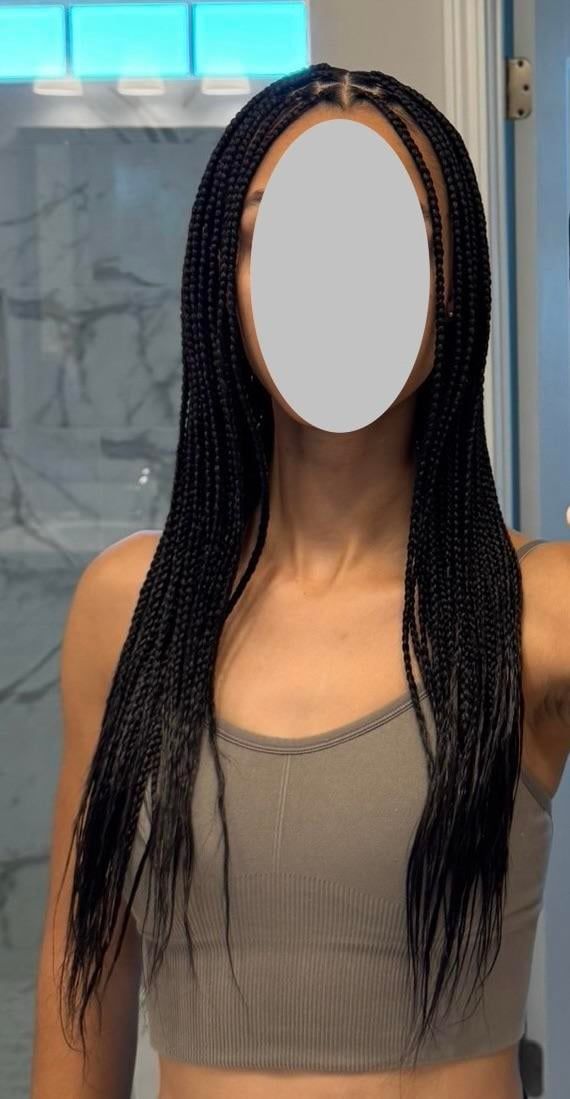 Neatly Done Mid-Back Knotless Braids Neatly Done Mid-Back Knotless Braids — Winter Knotless Braids