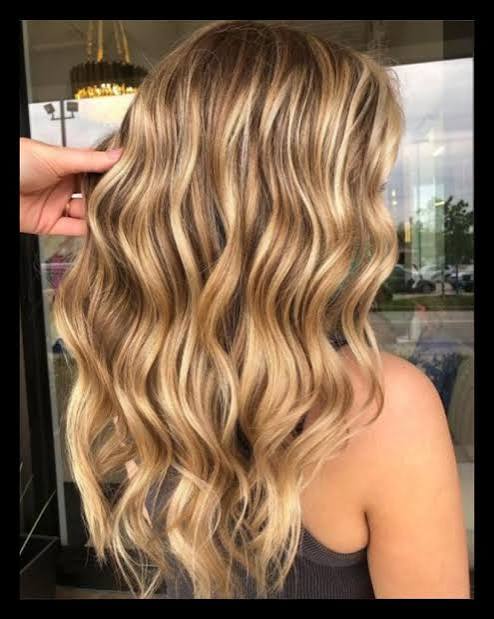 Long Layers Dark Blonde With Balayage Highlights Long Layers Dark Blonde With Balayage Highlights — Winter Hair Colors