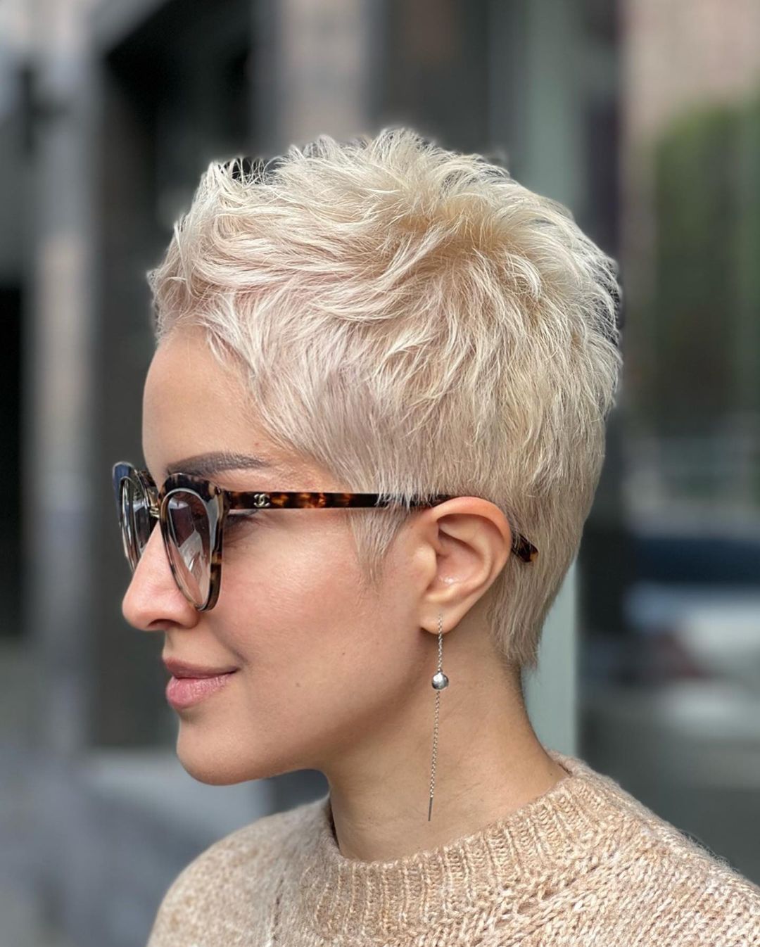Platinum Blonde Pixie Platinum Blonde Pixie — Winter Pixie Haircuts