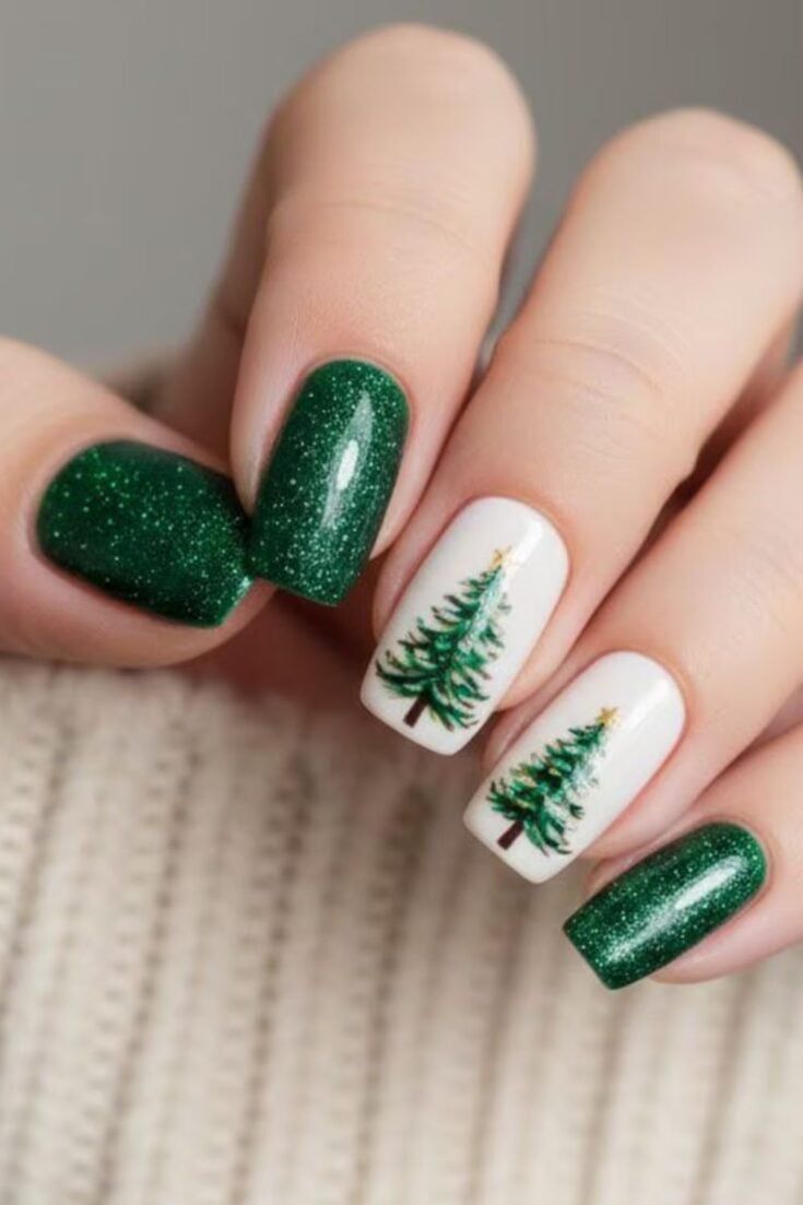 Clean Visual Idea Clean Visual Idea — Simple Christmas Nails 2026