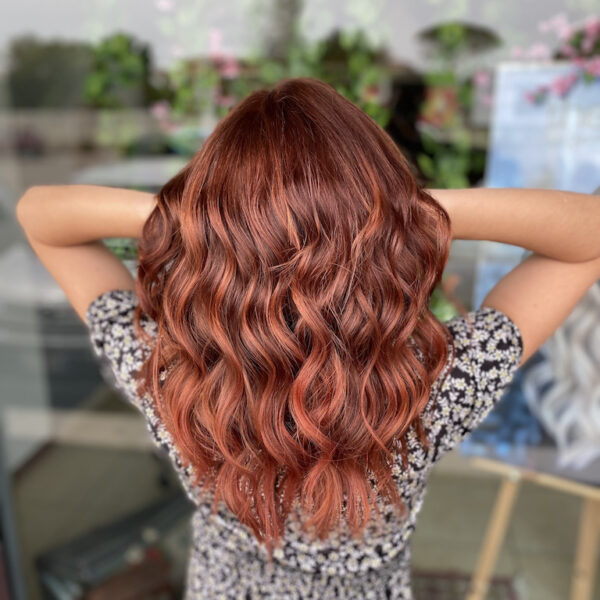 Warm Copper with Reddish-Blonde Highlights Warm Copper with Reddish-Blonde Highlights — Winter Hair Colors for Redheads