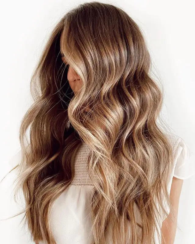 Dark Brown With Golden Blonde Balayage Dark Brown With Golden Blonde Balayage — Winter Brown Hair Colors