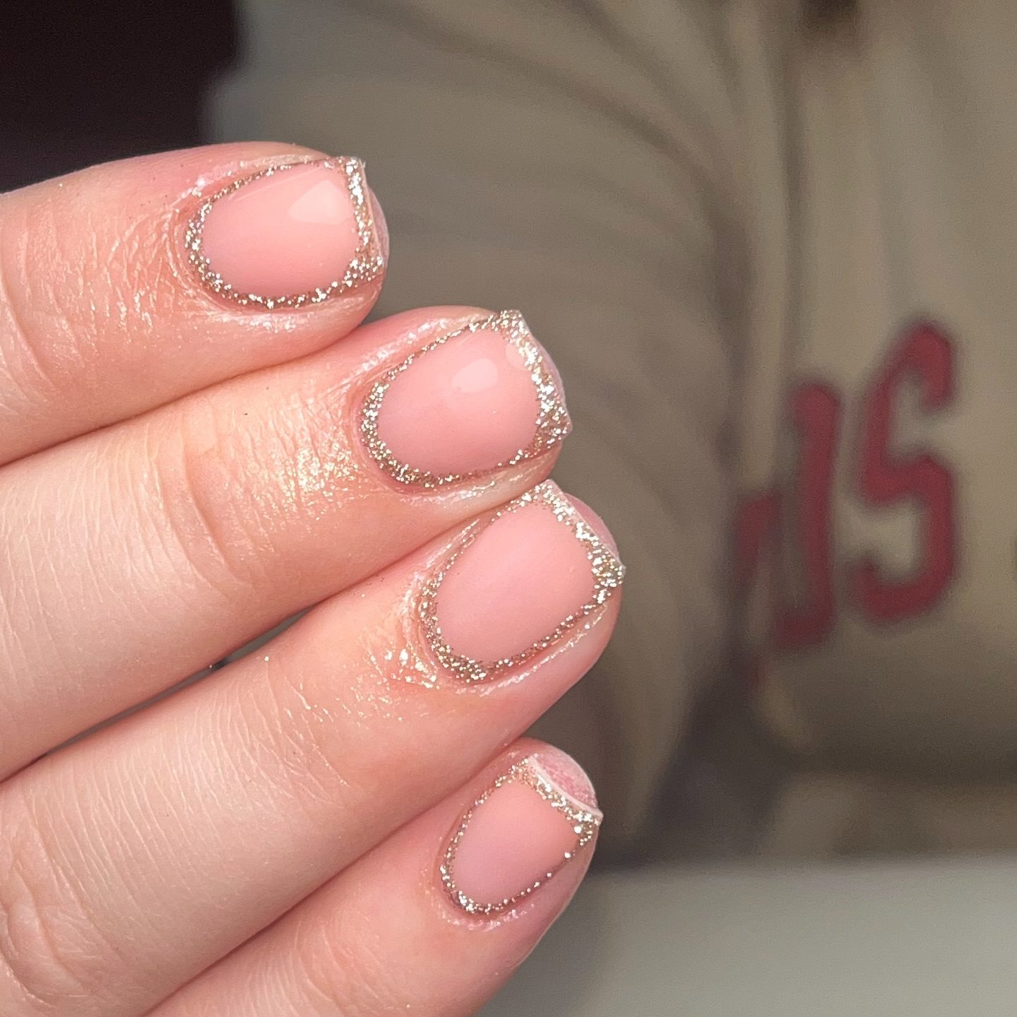 Gold Star Accents and French Tips — Classy New Years Nails 2027