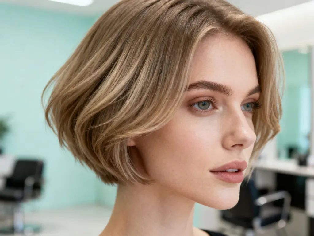 Light Blonde Blunt Bob With Inward Curve — Winter Haircuts for Square Faces