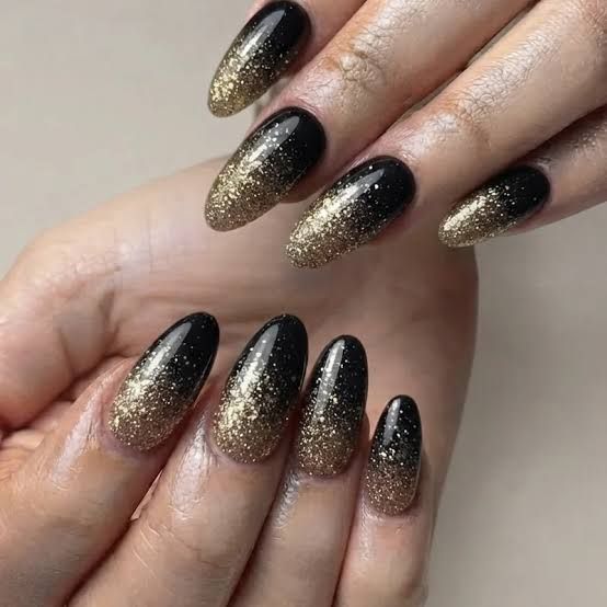 Glitter Gradient Visual Idea — Cute New Years Nails 2027