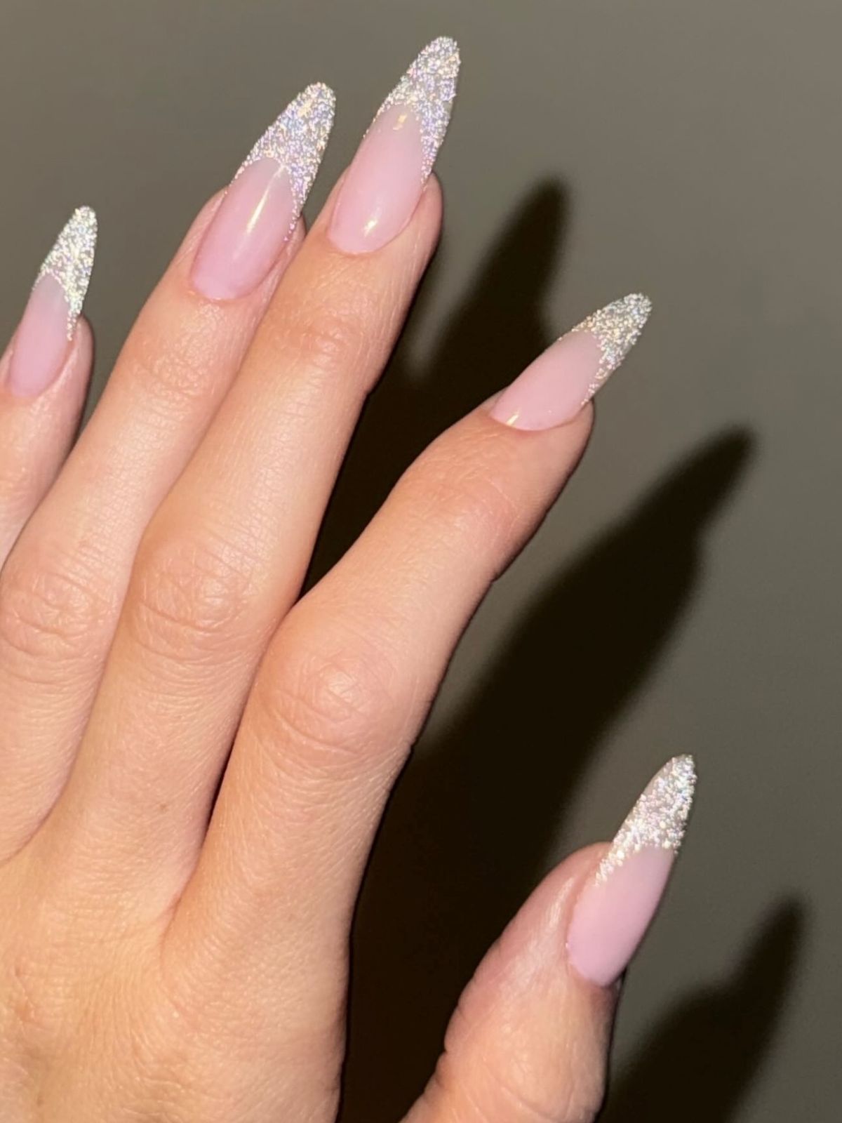Glossy With Pearlescent Sheen Visual Idea Glossy With Pearlescent Sheen Visual Idea — Winter Wedding Guest Nails