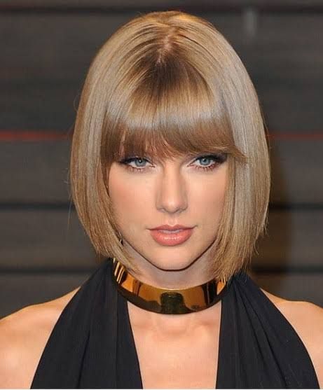 Sharp Ash Blonde Chin Bob Sharp Ash Blonde Chin Bob — Winter Haircuts for Heart Shaped Faces