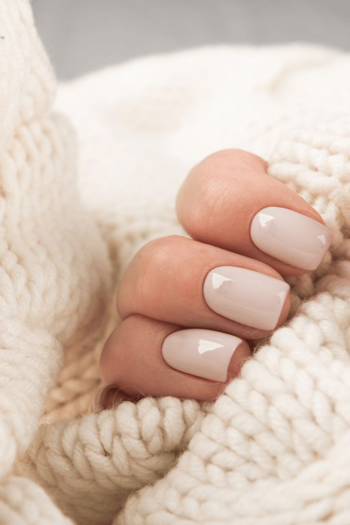 Short Square Visual Idea Short Square Visual Idea — Clean Girl Winter Nails