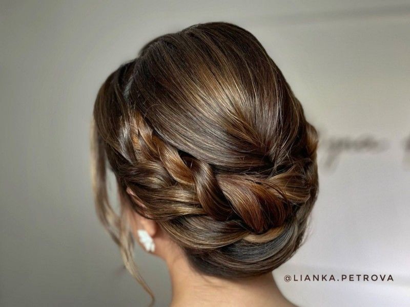 No Bangs Visual Idea — Winter Bun Hairstyles