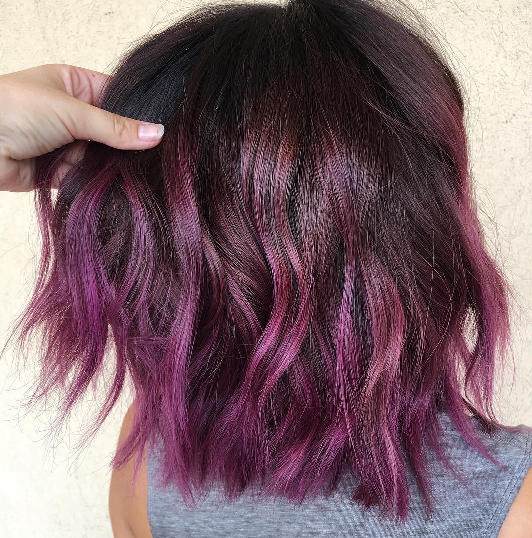 Rich Burgundy Ombre Blend Rich Burgundy Ombre Blend — Winter Ombre Hair
