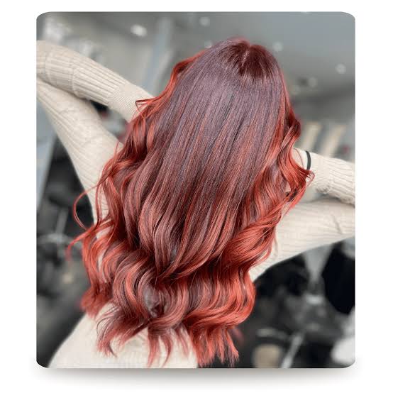 Vibrant Burgundy With Red Vibrant Burgundy With Red — Burgundy Hair Color