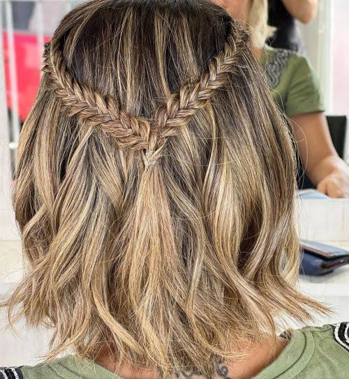 Bob With Braided Headband — Winter Wedding Guest Hairstyles
