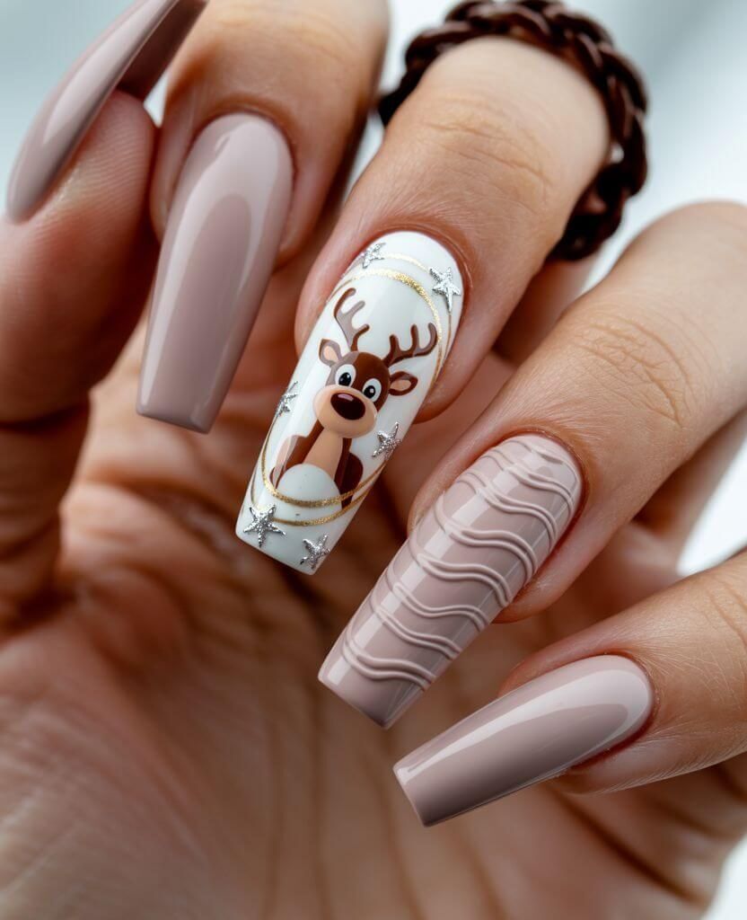 Nail Shape And Length E G Medium Almond Visual Idea Nail Shape And Length E G Medium Almond Visual Idea — Long Christmas Nails 2026