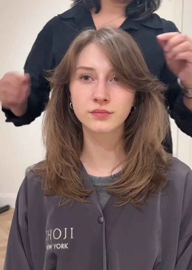 Layered Lob Visual Idea Layered Lob Visual Idea — Winter Haircuts for Thin Hair