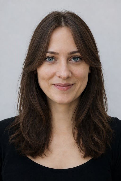 Dark Brown Lob With Air-Dried Waves — Winter Haircuts for Square Faces